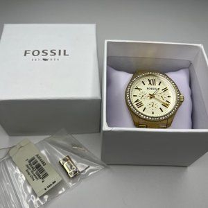 FOSSIL | Cecile Multifunction Champagne Dial Gold-tone Ladies Watch